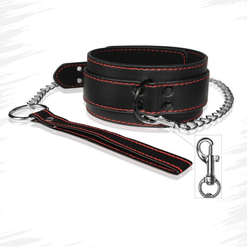 Ошейник с поводком Bondage Fetish Collar And Leash Set