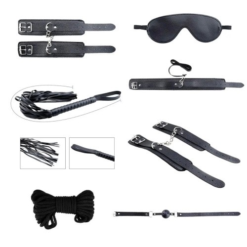 Alive - Secret Desires Black BDSM Kit - Набір із восьми предметів - купити в Києві, Україні