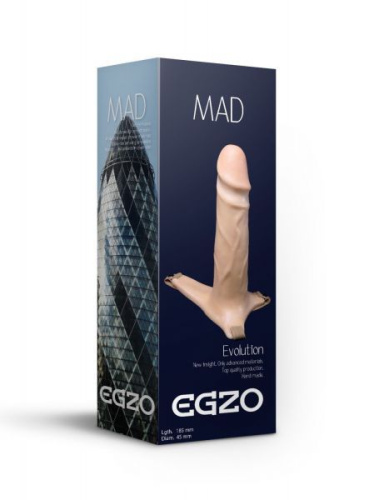 Egzo FH03 - Фаллопротез поясной, 18,5х4,5 см