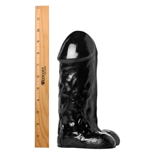 MC The Cyclops 10'' Dildo - большой и толстый фаллоимитатор,  25.4х8.9 см (чёрный)