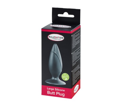 StRubber Malesation Silicone Plug - Силиконовая анальная пробка, 12х4.1 см
