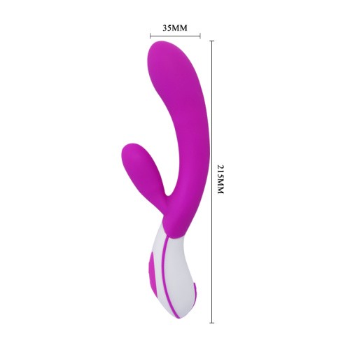 LyBaile Pretty Love Colby Vibrator - Силіконовий вібратор-кролик, 21.5х3.5 см - купити в Києві, Україні