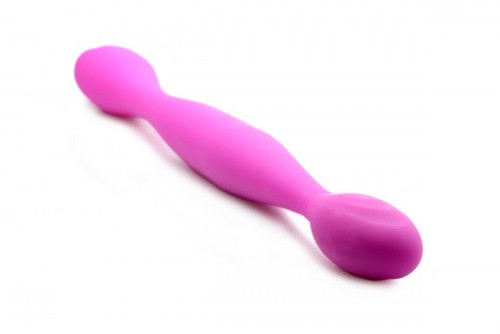 Xr Brands Inmi Double Thump 7x Rechargeable Silicone Double Dildo - двойной гибкий вибратор, 37х3,8 см