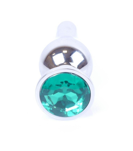 Анальная пробка с кристаллом B-Series Jewellery Silver Butt Plug