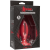 Doc Johnson Kink Lube Luge Premium Silicone Plug 5" - силиконовая анальная пробка, 12.7х4,8 см (красный)