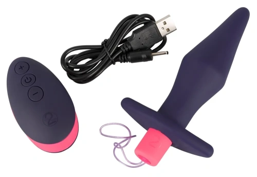 Orion Remote Control Butt Plug - Анальная пробка с вибрацией, 14х3.5 см (фиолетовый)