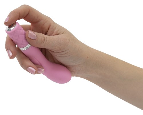 Pillow Talk Racy Pink - Роскошный вибратор с кристаллом Сваровски для точки G, 12.7х2.2 см. (розовый)