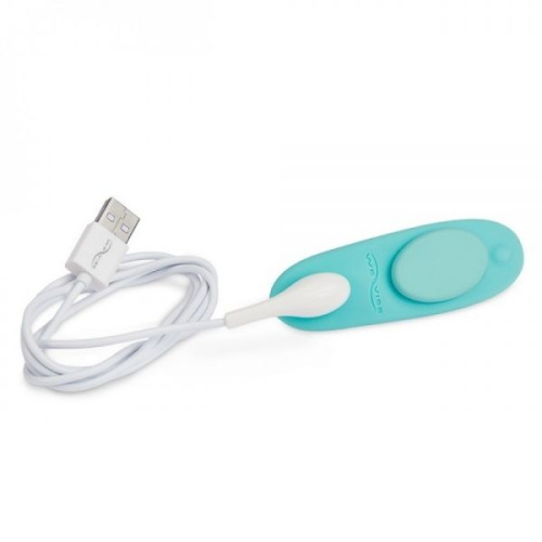 Moxie by We-Vibe - клиторальный вибратор в трусики с дистанционным управлением (голубой)