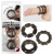Stretchy Cock Rings набор из 3 эрекционных колец с разными текстурами, 2.4 см