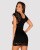 Сексуальный комплект Obsessive Imperia chemise (S/M), черный