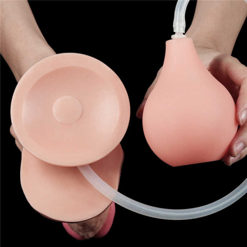 LoveToy Squirt Extreme Dildo Flesh 10 '' - Большой кончающий фаллос, 25.4х4.8 см