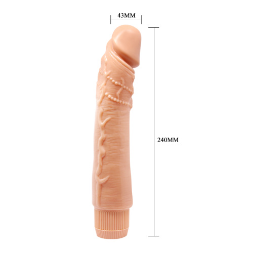 Baile Barbara Classic Jelly Vibe Flesh - Вибратор с реалистичной головкой, 24х4.3 см