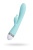 Toyfa Flovetta Iris - Нежный вибратор с клиторальным стимулятором, 22х3.4 см (мятный)