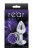 Ns Novelties Rose Buttplug S - Анальная пробка, 6,35х2,7 см, (серебристая с фиолетовым)