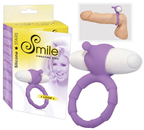 Orion Smile Loop Vibr. Ring - виброкольцо, 7х3 см (фиолетовый)