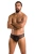 Passion - 035 SLIP RICHARD black - Сетчатые мужские трусы со шнуровкой, XXL/XXXL