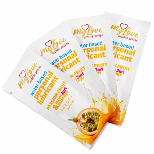 2в1 лубрикант и массажный гель - MyLove Aroma Series Intim&Massage Passion Fruit, 4 мл