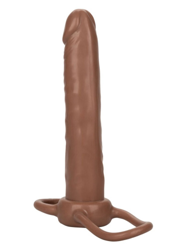 California Exotic Novelties Accommodator Penetrator System - Насадка для двойного проникновения, 15.5х3 см (коричневая)
