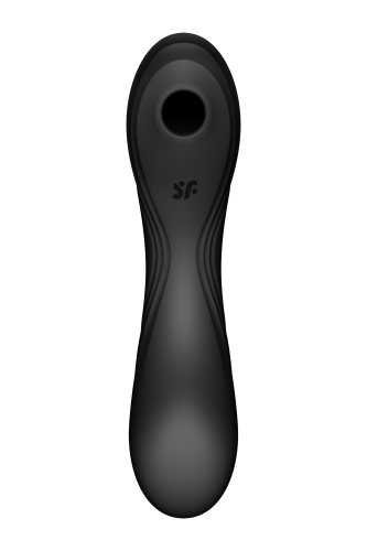 Satisfyer Curvy Trinity 4 - Вакуумный вибратор, 17х4.2 см (чёрный)