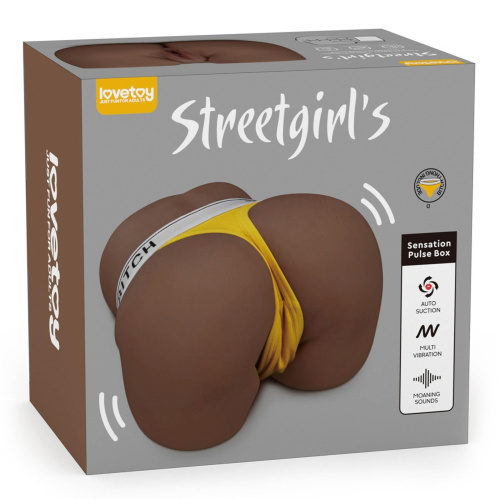 Мастурбатор с вибрацией, всасыванием и звуками LoveToy Streetgirl's 11 Sensation Pulse